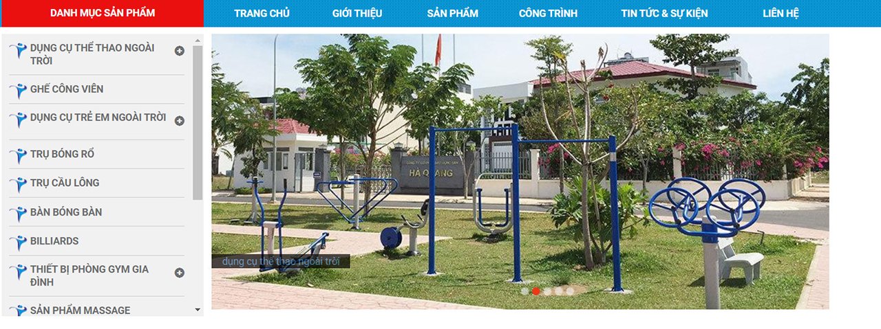 Hình ảnh máy tập công viên VIFASPORT sản xuất và lắp đặt tại Nha Trang bị sử dụng trái phép