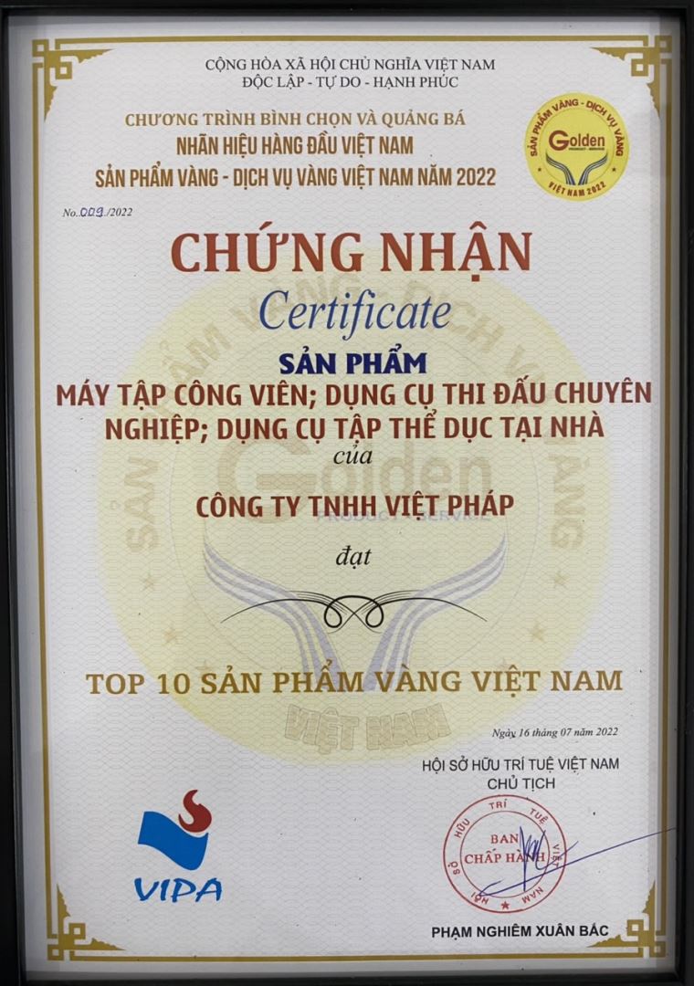 VINH DANH VIFASPORT LÀ TOP 50 NHÃN HIỆU HÀNG ĐẦU &TOP 10 SẢN PHẨM VÀNG VIỆT NAM 2022